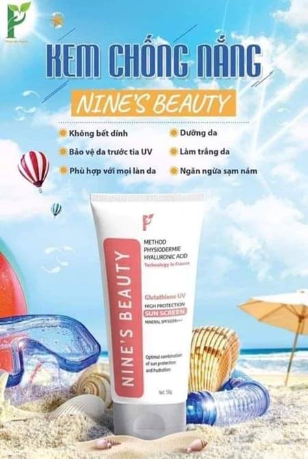 kem chống nắng sinh học Nine’s beauty bảo vệ da trước tia UV