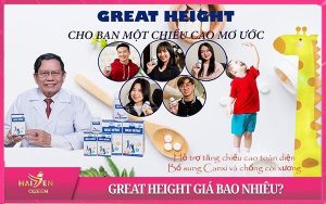 Great Height hỗ trợ tăng chiều cao chống còi xương cho trẻ em Việt Nam