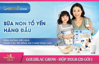 Sữa non Tổ yến Goldilac Grow - Hộp 392gr (28 gói )